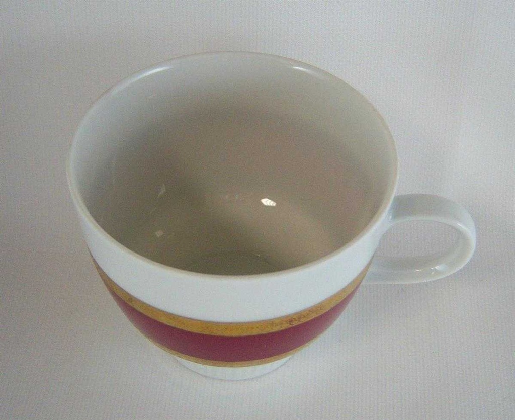 [4581400] Kaffeetasse Tasse Goldrand Mitterteich Form 870 Rot gebraucht - sehr gut Bild 2