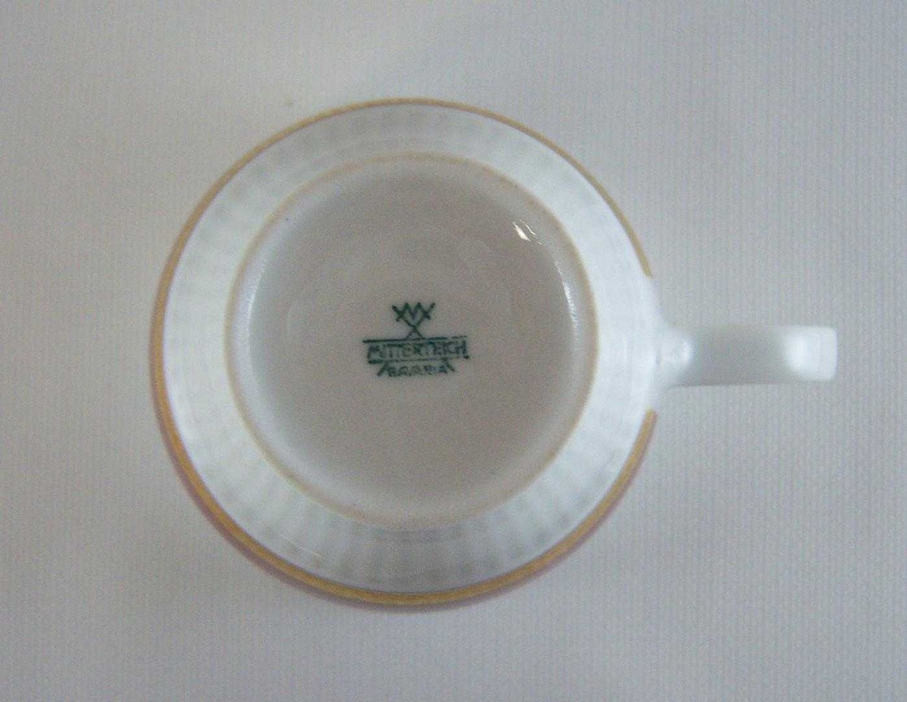 [4581400] Kaffeetasse Tasse Goldrand Mitterteich Form 870 Rot gebraucht - sehr gut Bild 3