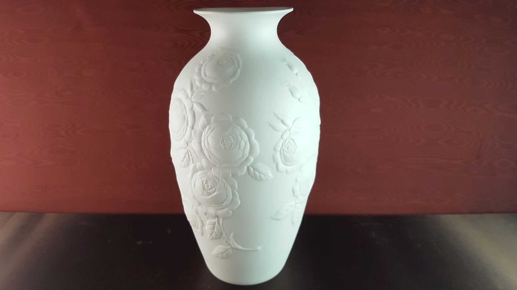 [45814003] Vase 24 cm AK Kaiser Porzellan Weiß gebraucht - sehr gut Bild 3