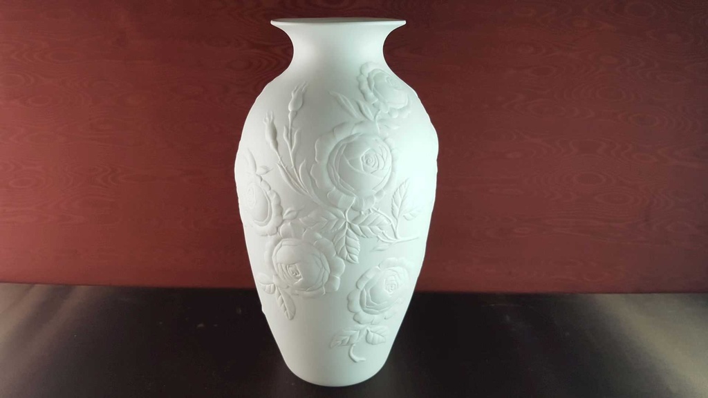 [45814003] Vase 24 cm AK Kaiser Porzellan Weiß gebraucht - sehr gut Bild 4