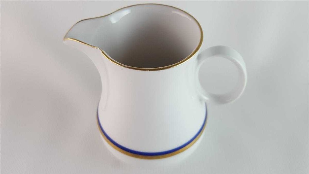 [45814004] Milchkännchen Eschenbach Blau Gold Streifen gebraucht - gut Bild 2