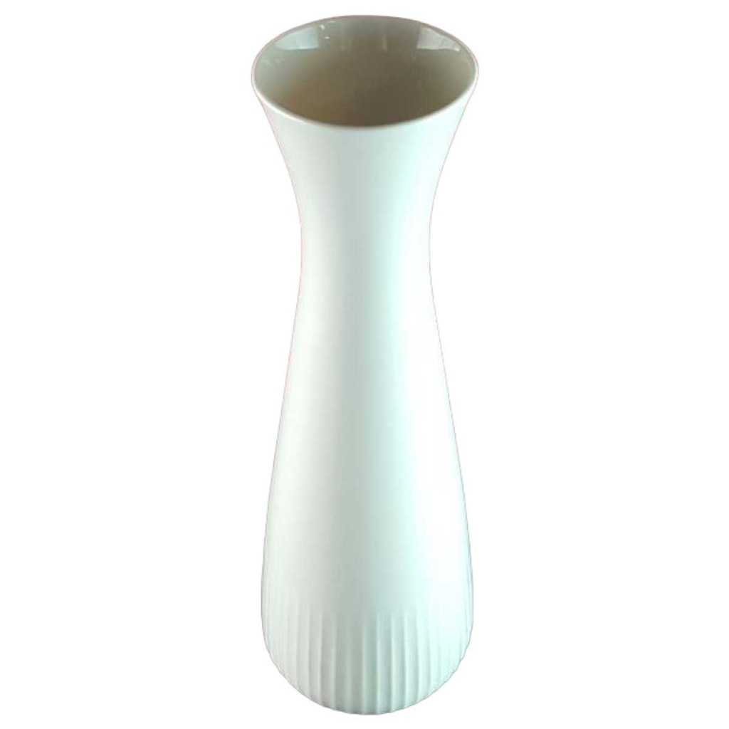 [45814009] Vase 23,5 cm Tirschenreuth Weiß gebraucht - sehr gut Bild 2
