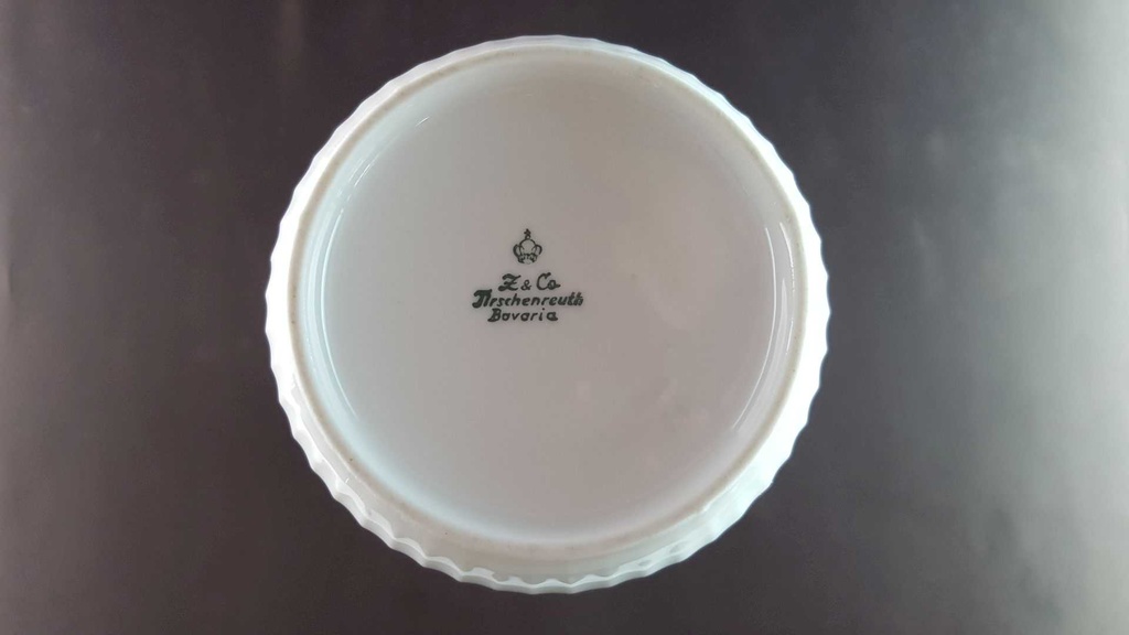 [45814009] Vase 23,5 cm Tirschenreuth Weiß gebraucht - sehr gut Bild 5