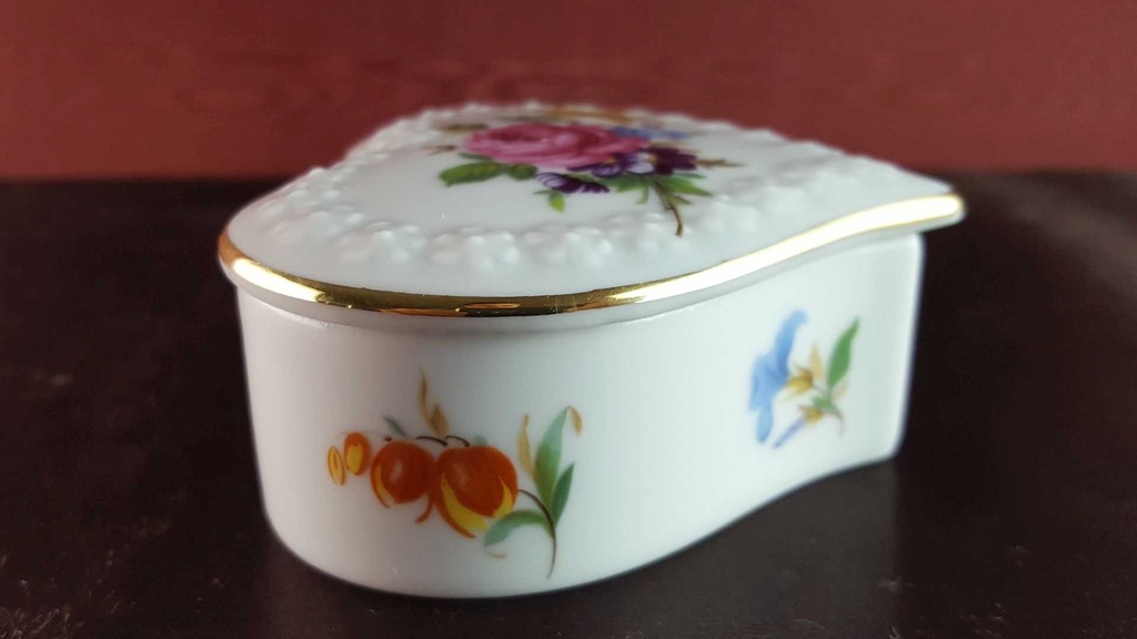 [45814012] Deckeldose Goldrand Seltmann Weiden Vohenstrauß Blumen gebraucht - sehr gut Bild 5
