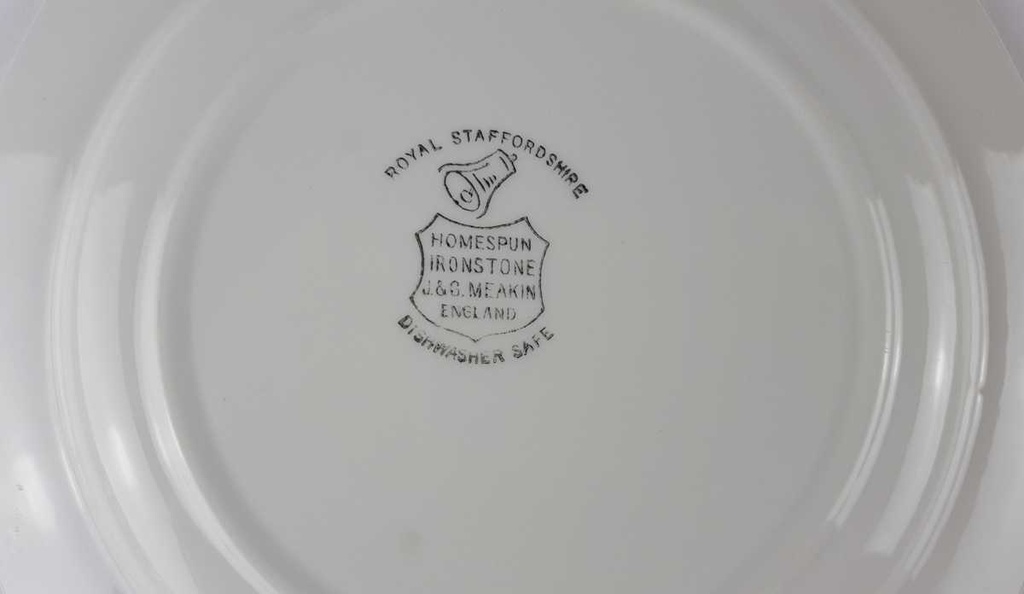 [458140256] Kuchenteller Dessertteller 22 cm Royal Staffordshire Homespun Ironstone J.&G. Meakin braun gebraucht - gut Bild 4