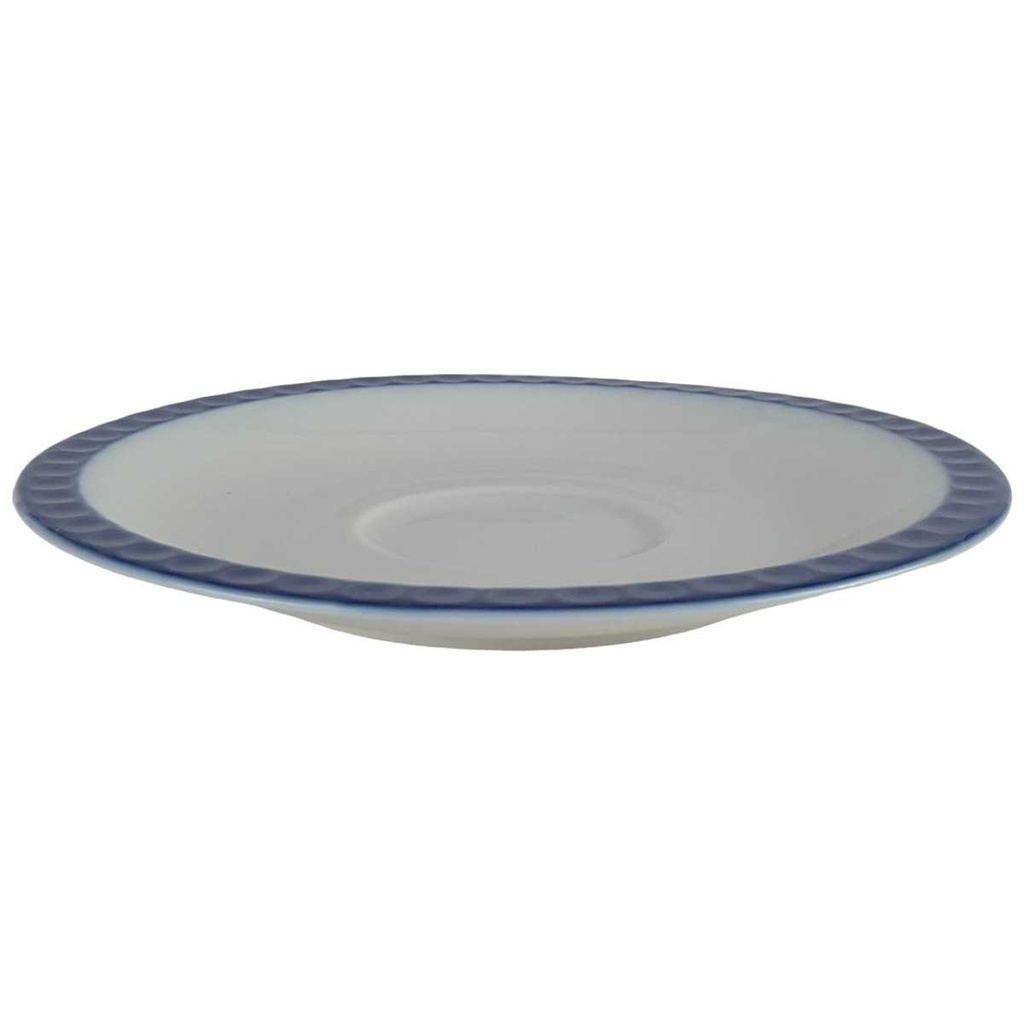 [458140270] Untertasse für Suppe 16,9 cm Arzberg Golfball Blau Weiß gebraucht - gut Bild 2
