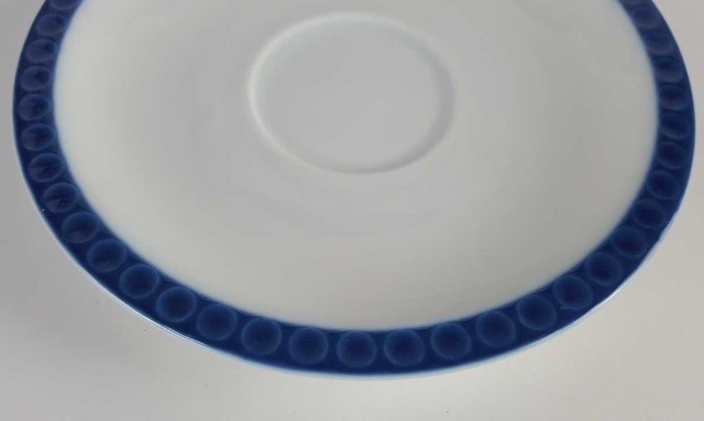 [458140270] Untertasse für Suppe 16,9 cm Arzberg Golfball Blau Weiß gebraucht - gut Bild 3