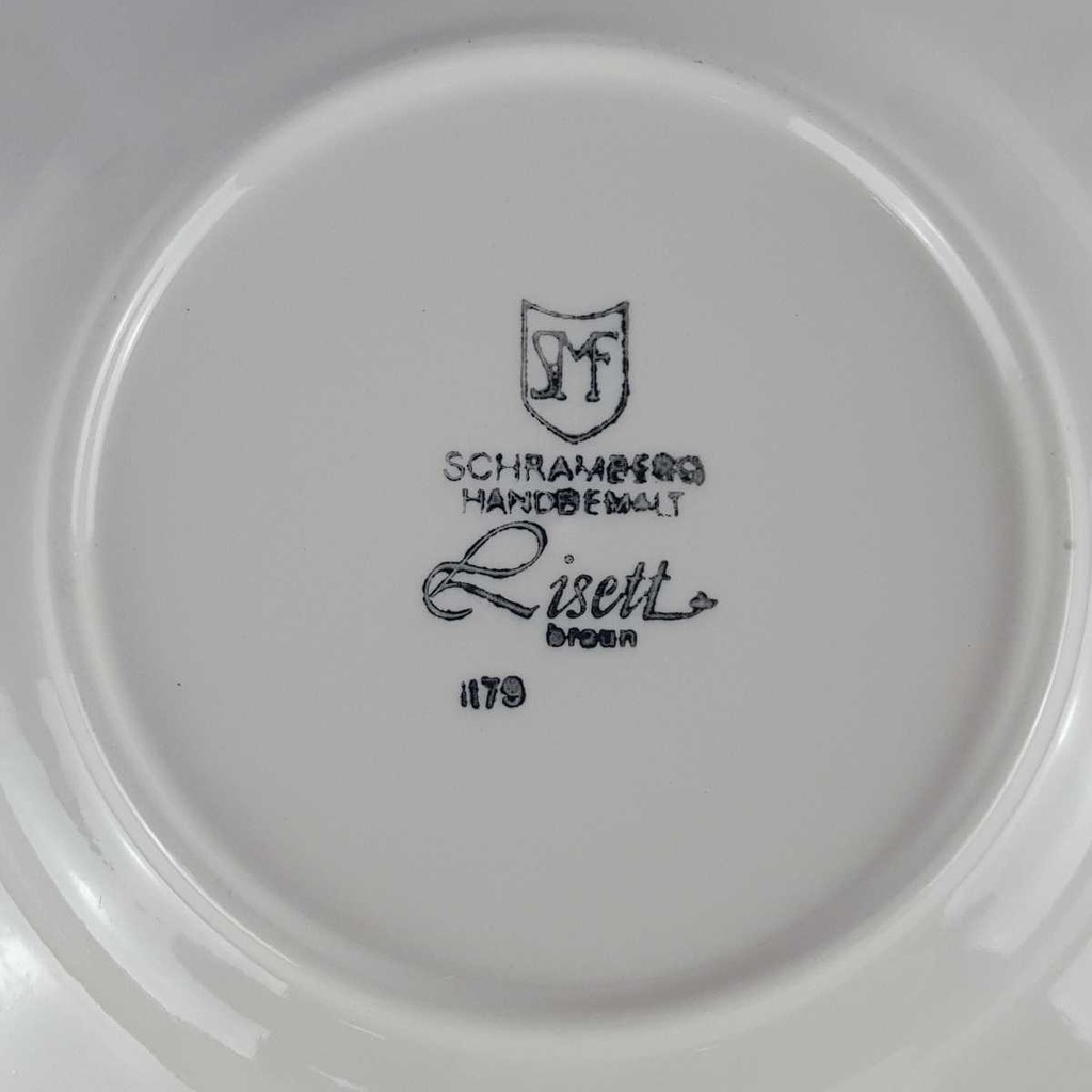 [458140284] Kuchenteller Dessertteller 19,4 cm Schramberg Lisett braun gebraucht - gut Bild 4
