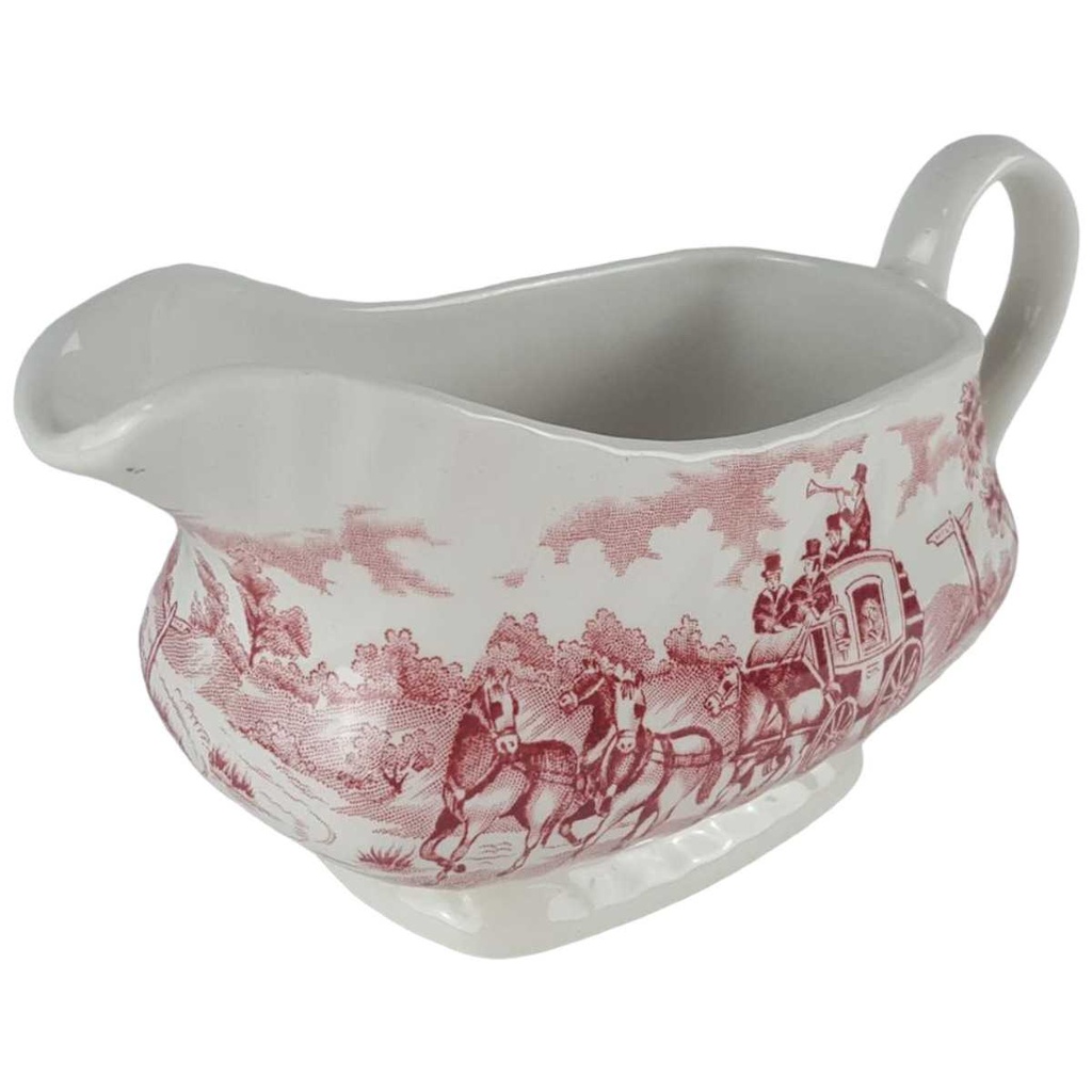 [458140286] Sauciere 0,4 L Alfred Meakin Coaching Days Rot gebraucht - sehr gut Bild 2