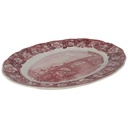 [458140288] Servierplatte Palissy Thames River Scenes Rot Bild 2