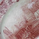 [458140290] Servierplatte 30,3x23,5 cm Palissy Thames River Scenes Rot gebraucht - gut Bild 3