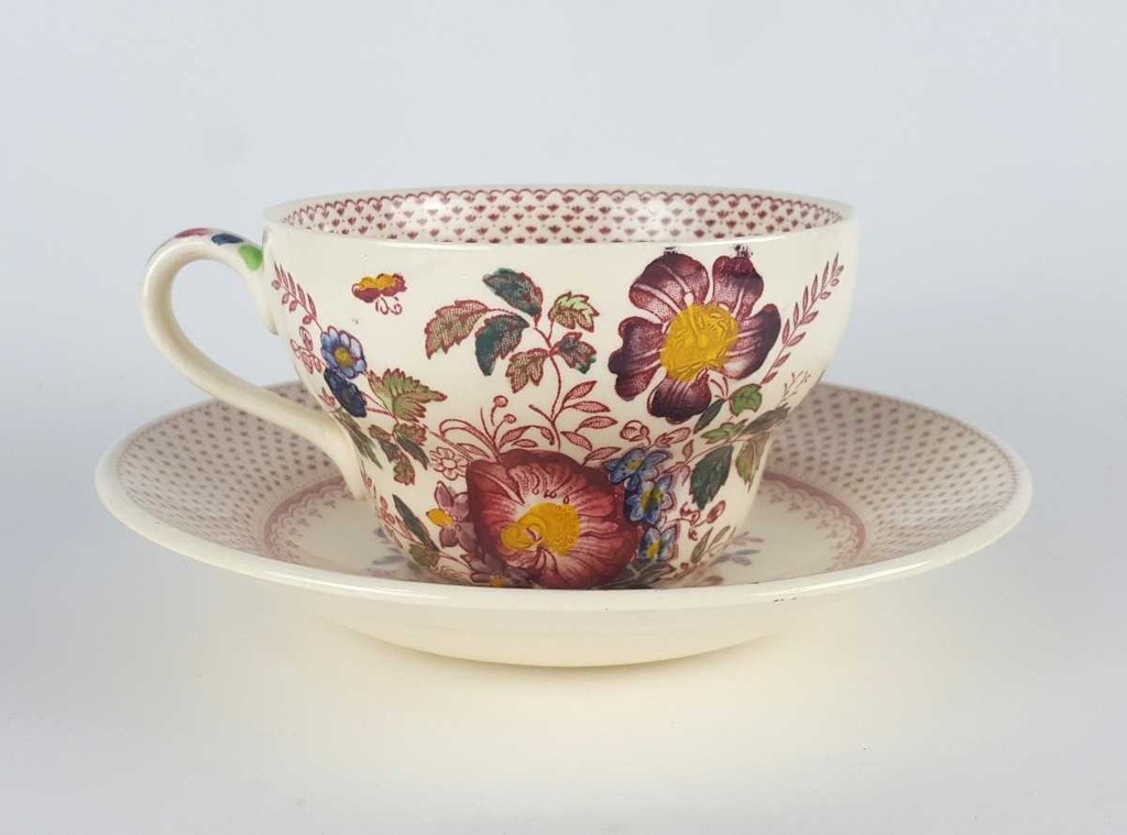 [458140294] Tasse mit Untertasse Masons Paynsley Patt Rot gebraucht - gut Bild 3