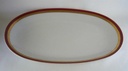 [4581403] Fleischplatte Goldrand 35,2x23,7 cm Mitterteich Form 870 Rot gebraucht - gut Bild 2