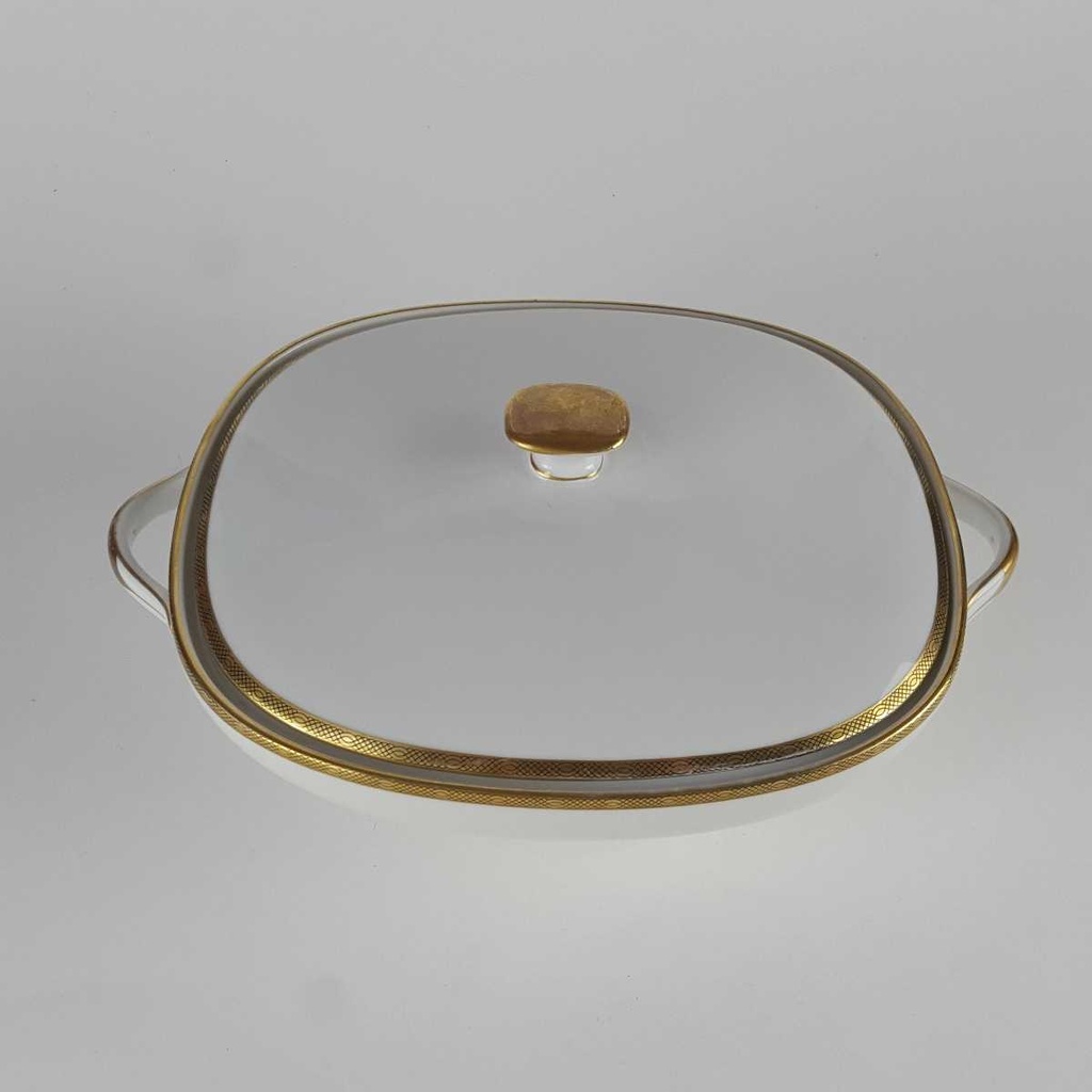 [458140304] Terrine Goldrand 0,85 L Eschenbach Weiß Bavaria gebraucht - gut Bild 2