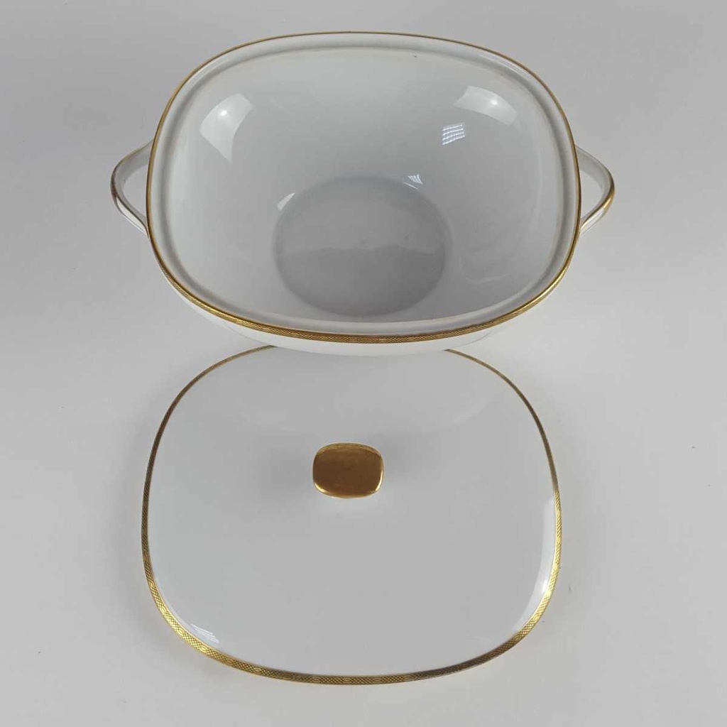 [458140304] Terrine Goldrand 0,85 L Eschenbach Weiß Bavaria gebraucht - gut Bild 3