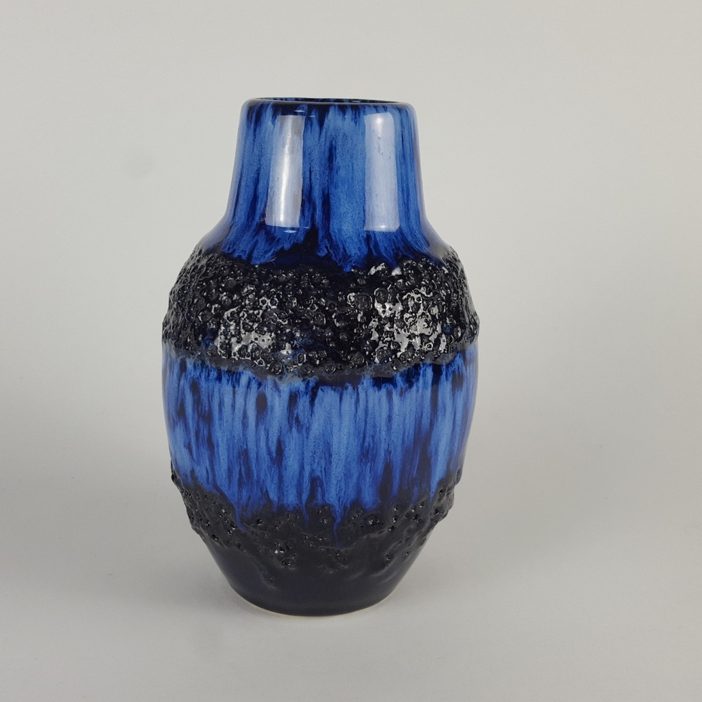 [458140338] Vase 15,8 cm Scheurich Blau gebraucht - sehr gut Bild 2