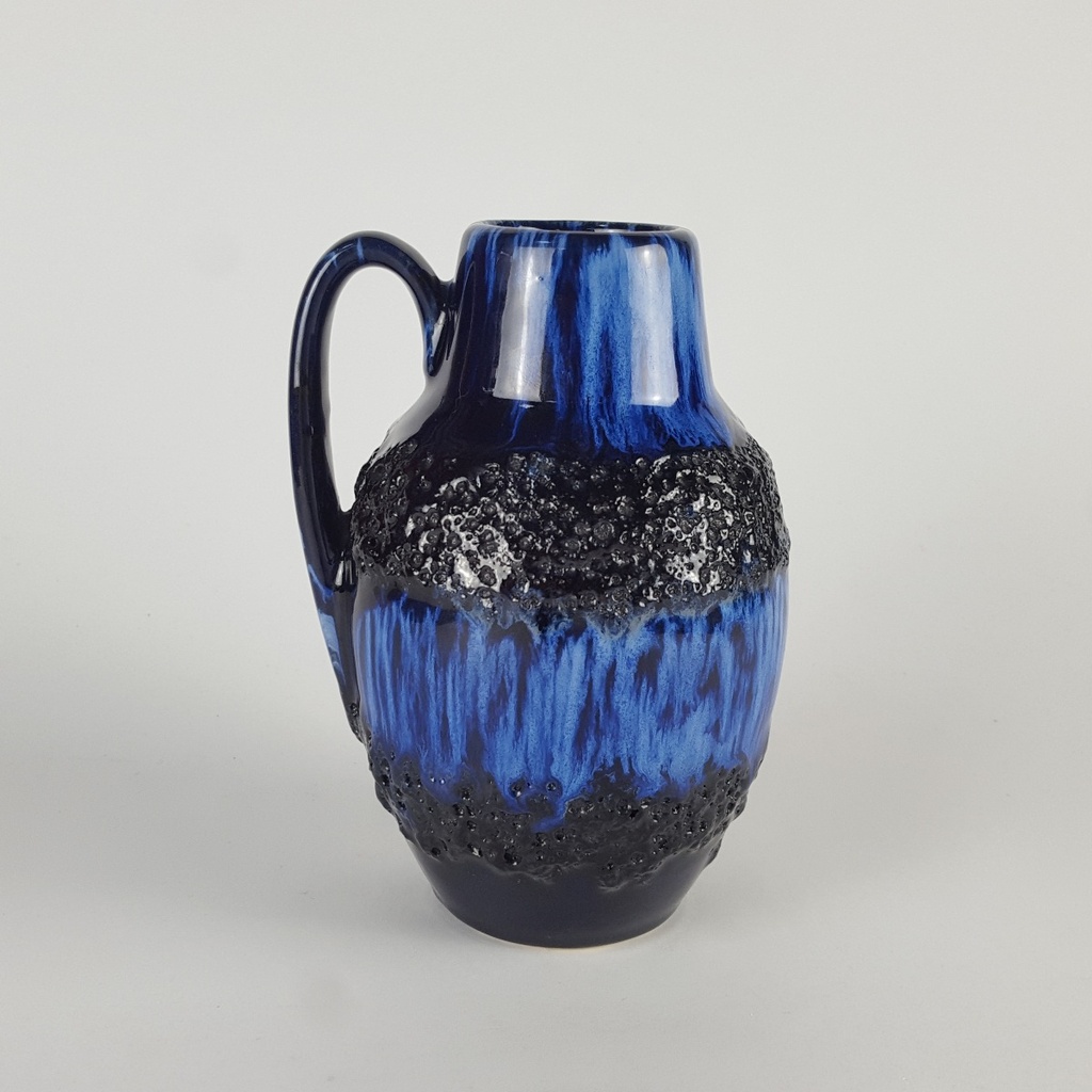 [458140338] Vase 15,8 cm Scheurich Blau gebraucht - sehr gut Bild 3