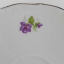 [458140341] Untertasse für Kaffee 14,3 cm Schumann Arzberg Veilchen lila Platinrand gebraucht - gut Bild 4