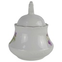 [458140345] Zuckerdose Schumann Arzberg Veilchen lila Platinrand gebraucht - gut Bild 2