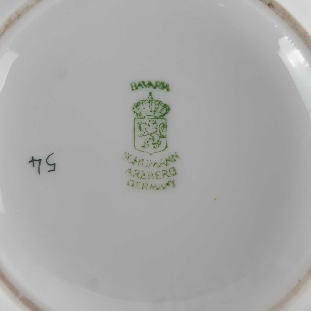 [458140345] Zuckerdose Schumann Arzberg Veilchen lila Platinrand gebraucht - gut Bild 5