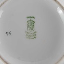 [458140345] Zuckerdose Schumann Arzberg Veilchen lila Platinrand gebraucht - gut Bild 5