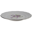 [458140346] Kuchenteller Dessertteller 19,8 cm Schumann Arzberg Veilchen lila Platinrand gebraucht - gut Bild 2