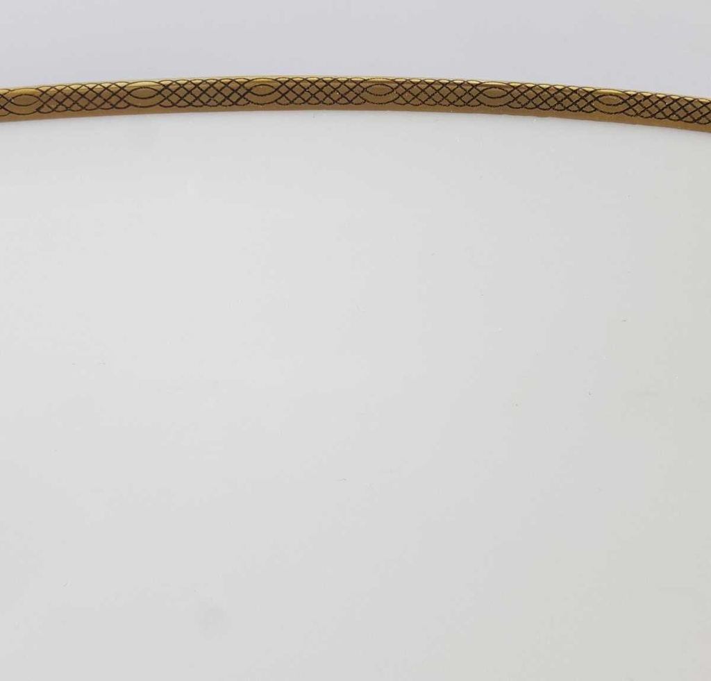 [458140353] Servierplatte Fleischplatte Goldrand 32,2x20,4 cm Eschenbach Alte Formen W1714 Weiß gebraucht - gut Bild 4