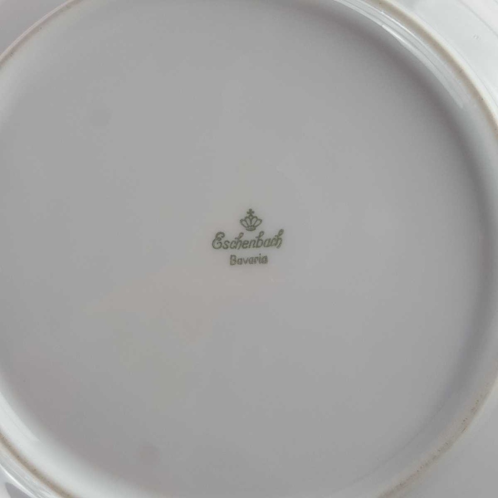 [458140354] Suppenteller Goldrand 23 cm Eschenbach Alte Formen W1714 Weiß gebraucht - gut Bild 5