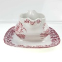 [45814040] Sauciere mit Teller Myott Country Life Rot gebraucht - sehr gut Bild 3