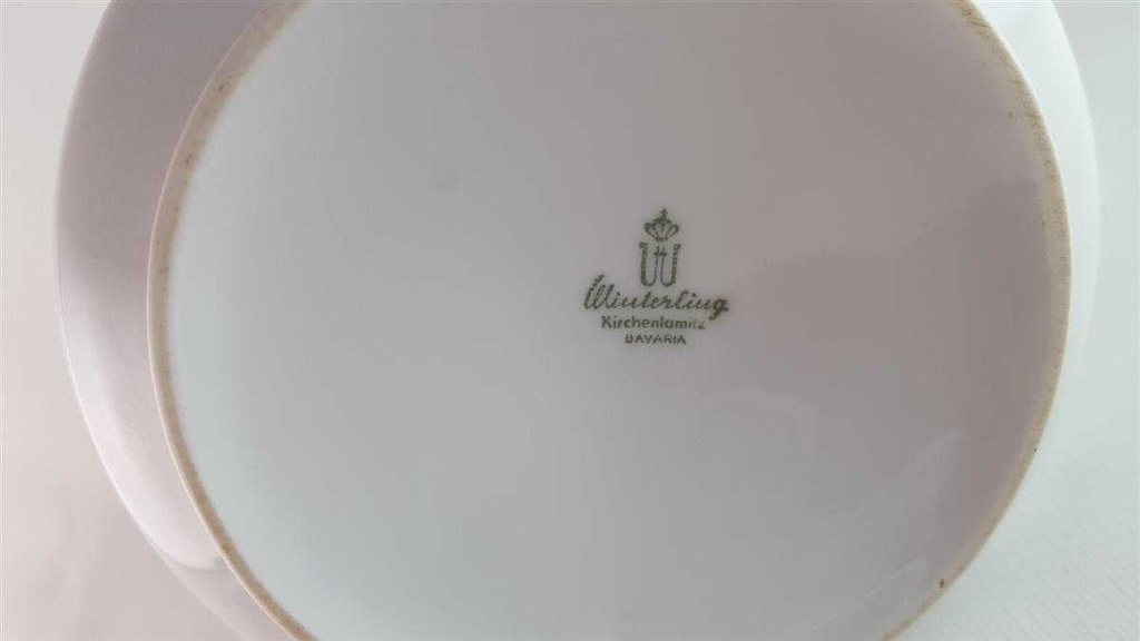 [45814049] Kaffeekanne Kanne 1,3 L Winterling Kirchenlamitz Blumendekor grau Blumen gebraucht - sehr gut Bild 5