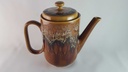 [45814052] Kaffeekanne Kanne 1,1 L Sarreguemines SDV France Fat Lava braun weiß schwarz gebraucht - gut Bild 4