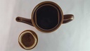 [45814052] Kaffeekanne Kanne 1,1 L Sarreguemines SDV France Fat Lava braun weiß schwarz gebraucht - gut Bild 6