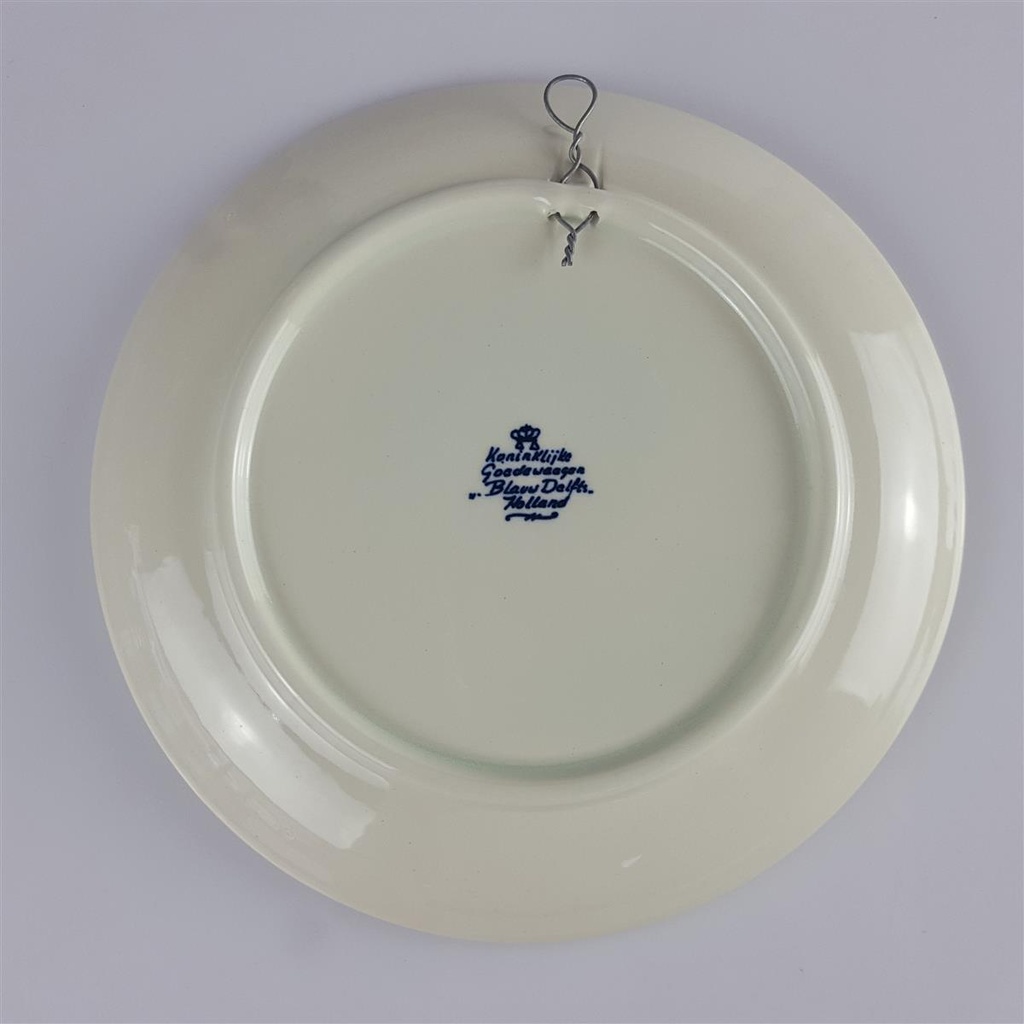 [458140616] Koninklijke Goedewaagen Blauw Delfts Wandteller Blumenmuster D 16 cm Bild 3