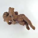 [458140618] Engel 32,5 cm Hans & Adolf Heinzeller Oberammergauer Braun gebraucht - gut Bild 6