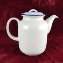 [458140637] Kaffeekanne 1,25 L Thomas Porzellan Trend Circle Line Blauer Rand gebraucht - sehr gut Bild 3