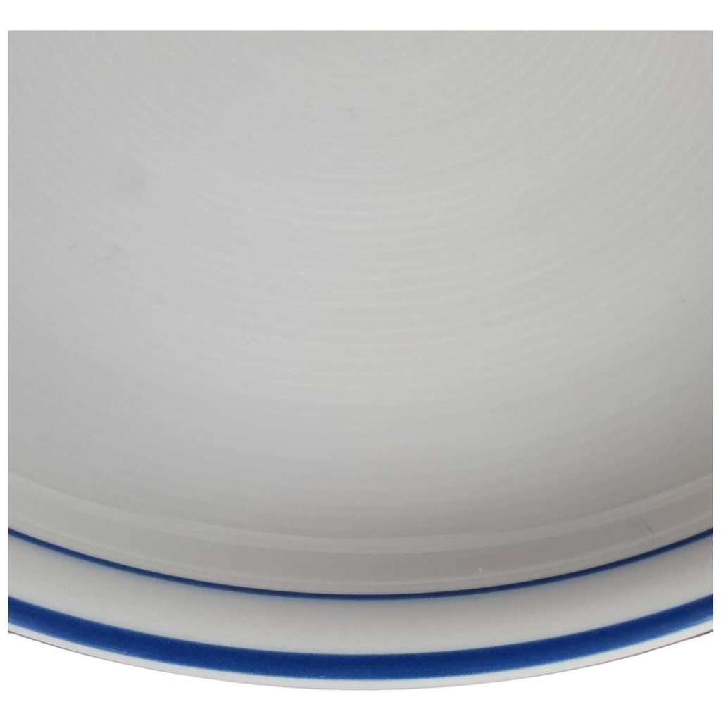 [458140639] Speiseteller Essteller 25,8 cm Thomas Porzellan Trend Circle Line Blauer Rand gebraucht - gut Bild 2