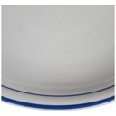 [458140639] Speiseteller Essteller 25,8 cm Thomas Porzellan Trend Circle Line Blauer Rand gebraucht - gut Bild 2