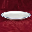 [458140639] Speiseteller Essteller 25,8 cm Thomas Porzellan Trend Circle Line Blauer Rand gebraucht - gut Bild 3