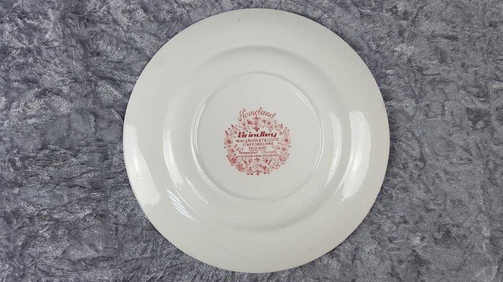 [458140651] Speiseteller Essteller 25,5 cm Grindley Homeland Rot gebraucht - gut Bild 6