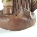 [458140656] Deutsche Handarbeit Keramik Figur Junge Regenschirm Eichhörnchen H 17,8 cm Bild 7