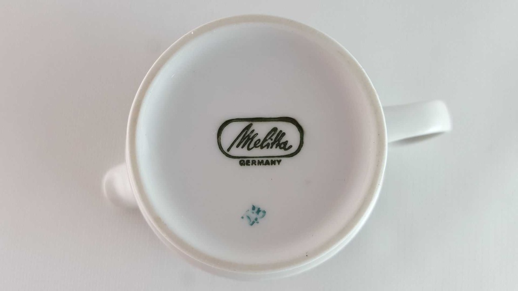 [45814066] gerillt Milchkännchen 6,9 cm Weiß gebraucht - sehr gut Bild 6