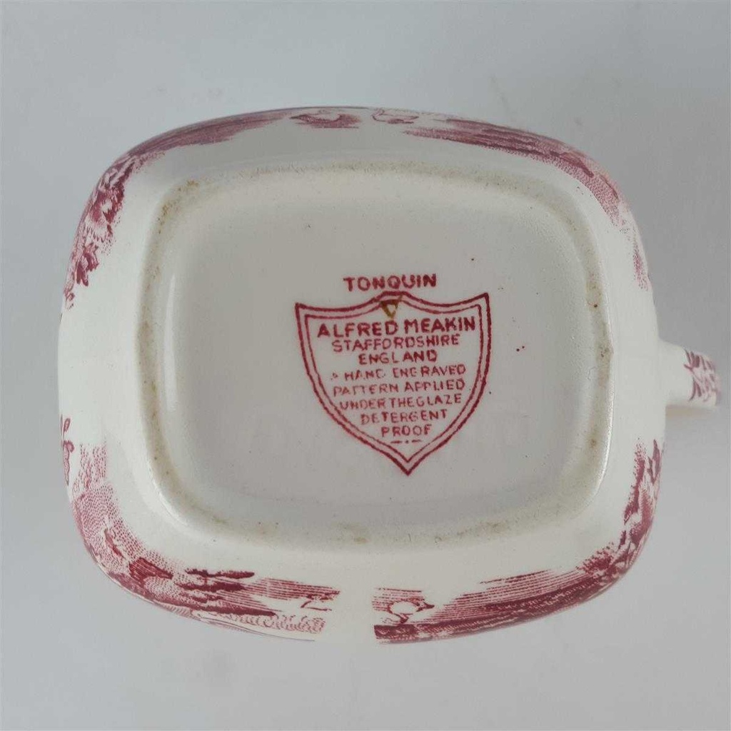 [458140663] Milchkännchen 0,2 L Alfred Meakin Tonquin Rot gebraucht - sehr gut Bild 4