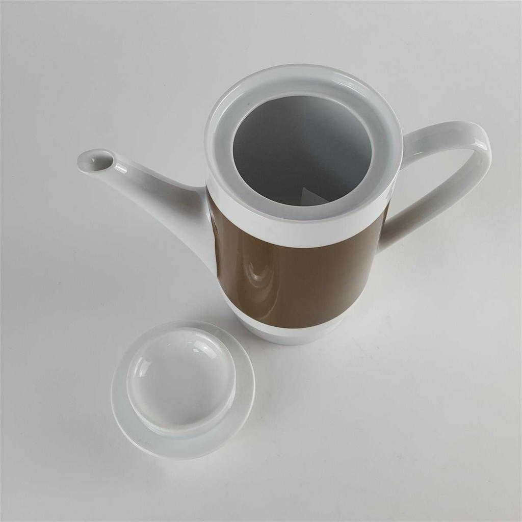 [458140666] Kaffeekanne 0,9 L Melitta Hamburg brauner Band gebraucht - neuwertig Bild 3