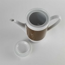 [458140666] Kaffeekanne 0,9 L Melitta Hamburg brauner Band gebraucht - neuwertig Bild 3