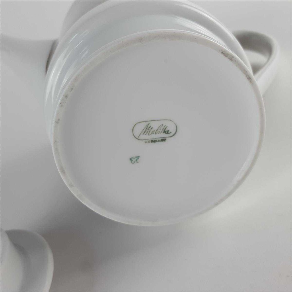 [458140666] Kaffeekanne 0,9 L Melitta Hamburg brauner Band gebraucht - neuwertig Bild 4