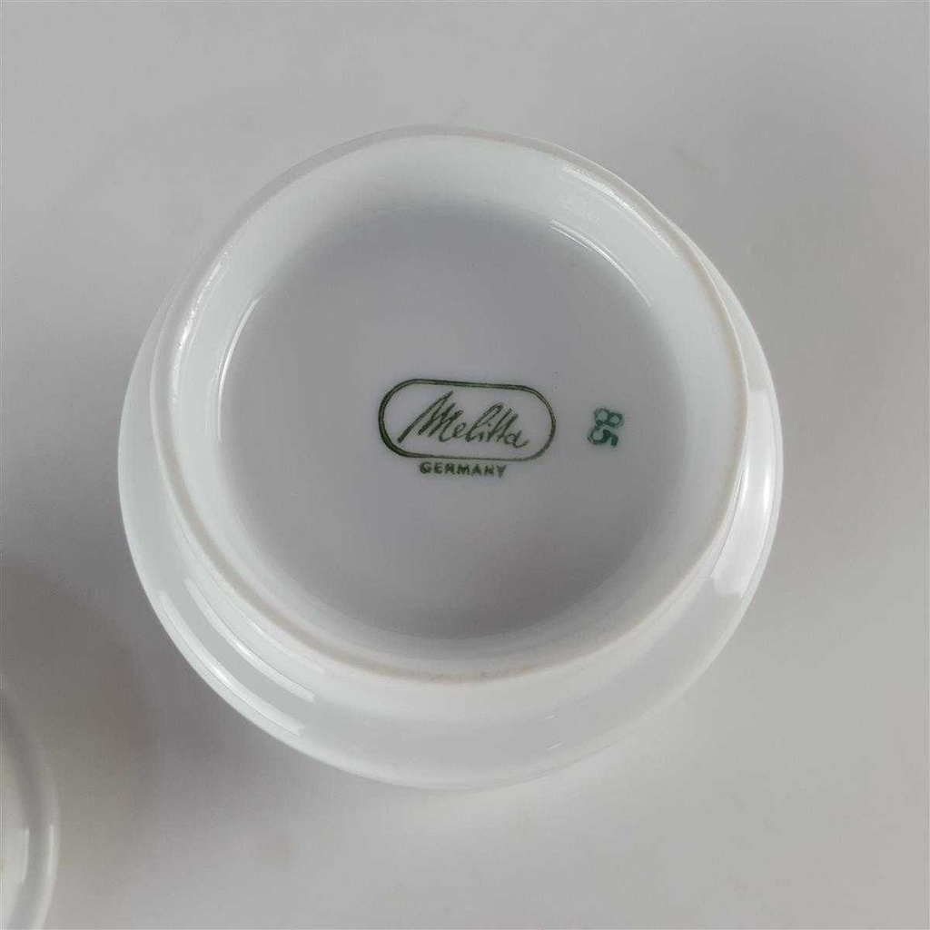 [458140667] Zuckerdose Melitta Hamburg brauner Band gebraucht - neuwertig Bild 4