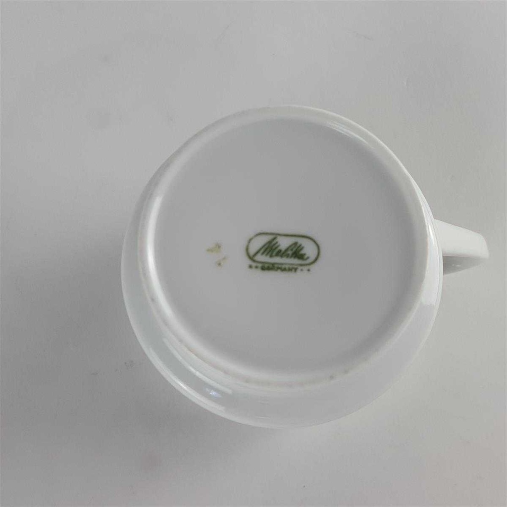 [458140668] Kaffeetasse 0,2 L Melitta Hamburg brauner Band gebraucht - neuwertig Bild 3