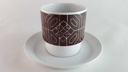 [45814067] Untertasse Kaffeetasse mit Tasse & Melitta Alte Formen weiß braun Vintage gebraucht - sehr gut Bild 3