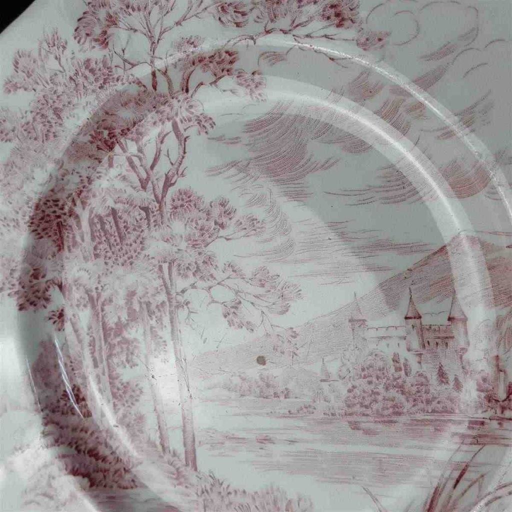 [458140678] Kuchenteller 20 cm Enoch Wedgwood Countryside Rot gebraucht - akzeptabel Bild 3