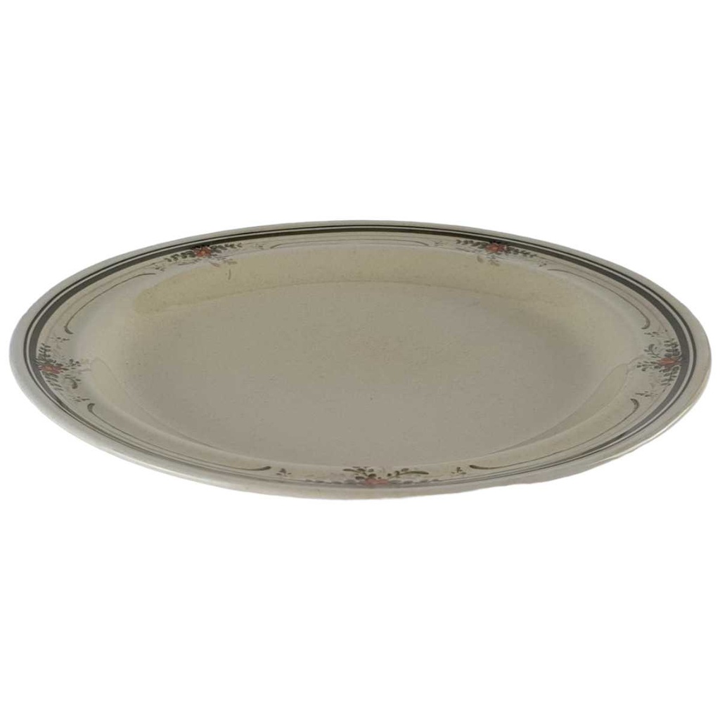 [458140680] Speiseteller Essteller 24,5 cm Winterling Röslau braun Blumendekor Blumen gebraucht - sehr gut Bild 2